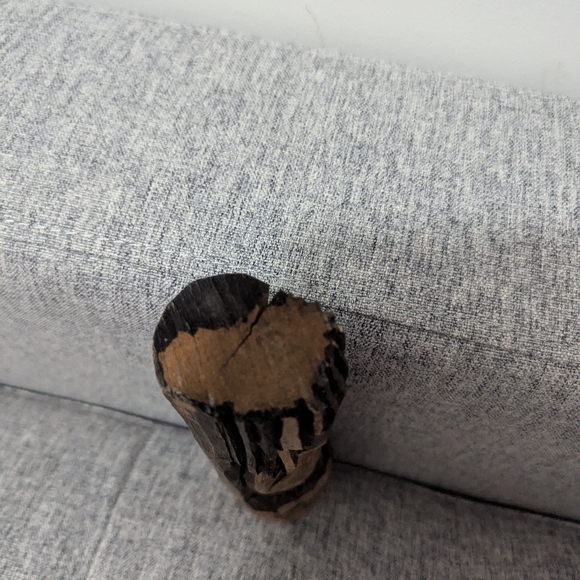 Hand carved Tiki head from Jamaica. 8 inches. Jamaica carved in top. GUC. - Picture 5 of 6